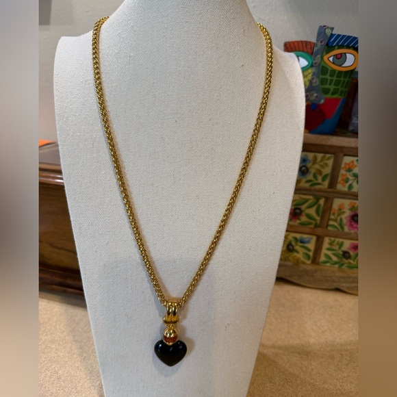 Joan Rivers Puffy Heart Necklace